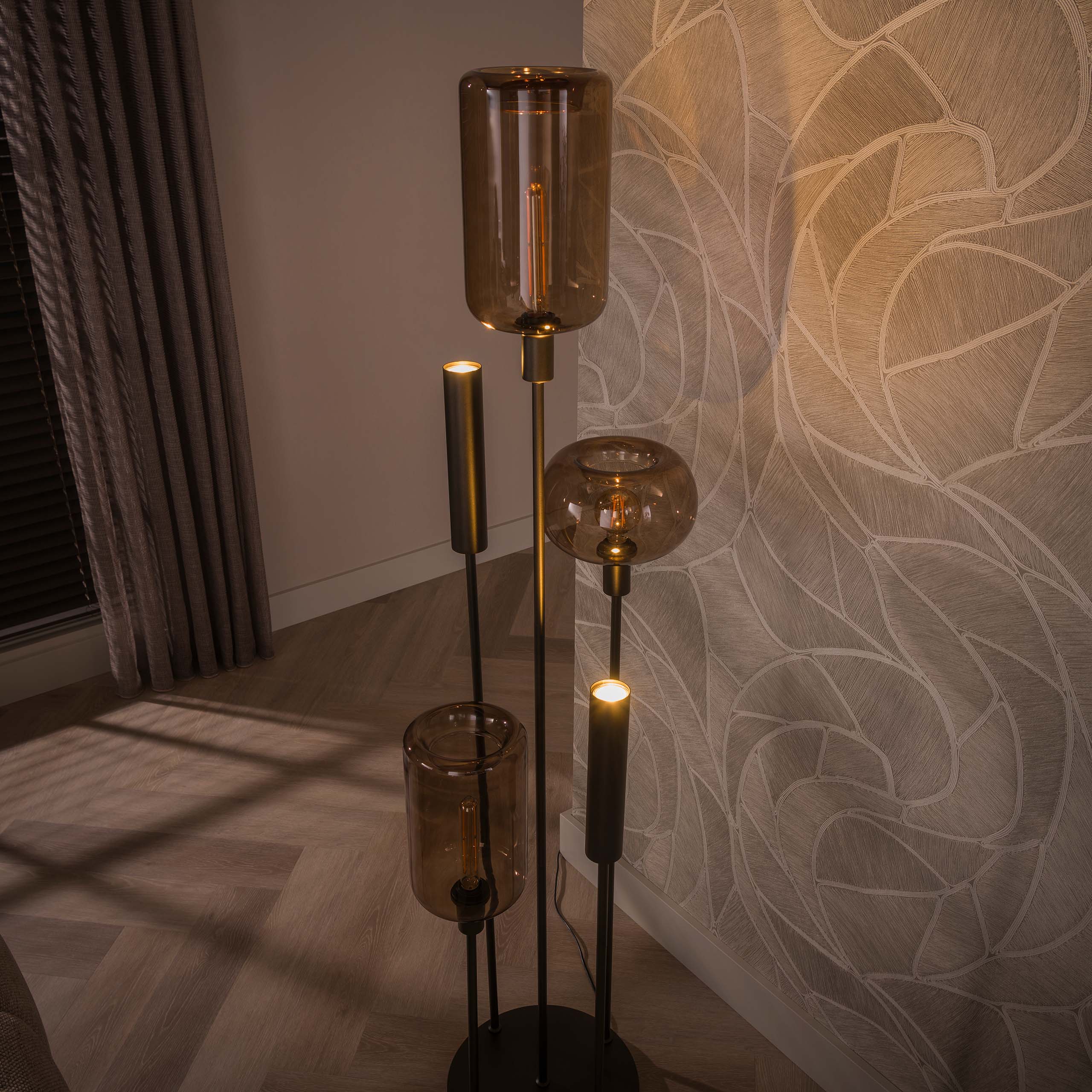 Vloerlamp Serene switch getrapt 2+3L