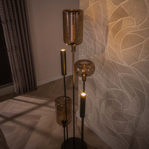 Vloerlamp Serene switch getrapt 2+3L