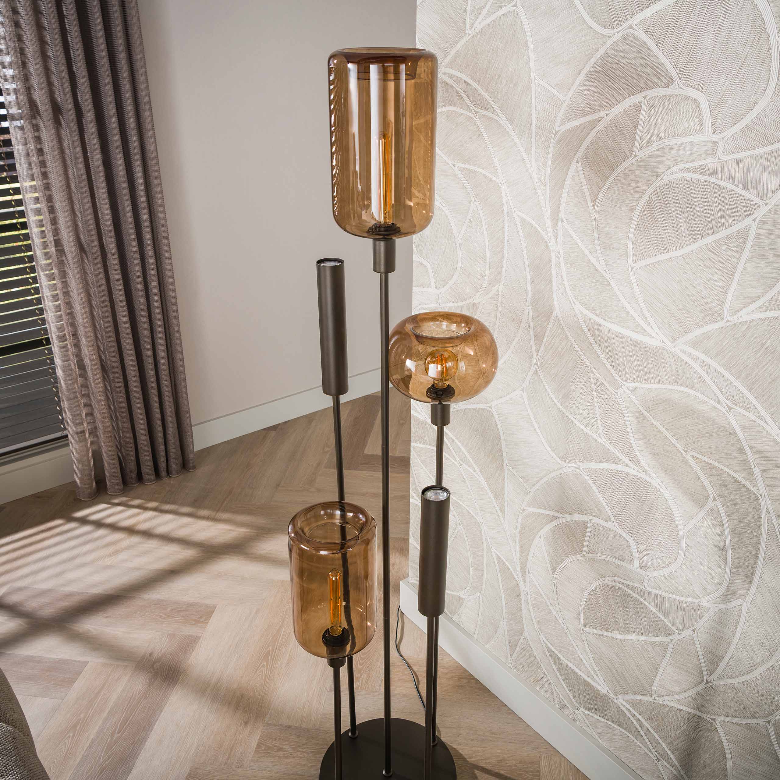 Vloerlamp Serene switch getrapt 2+3L