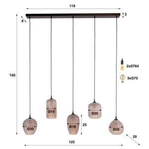 Hanglamp Altura 5L - foto 6