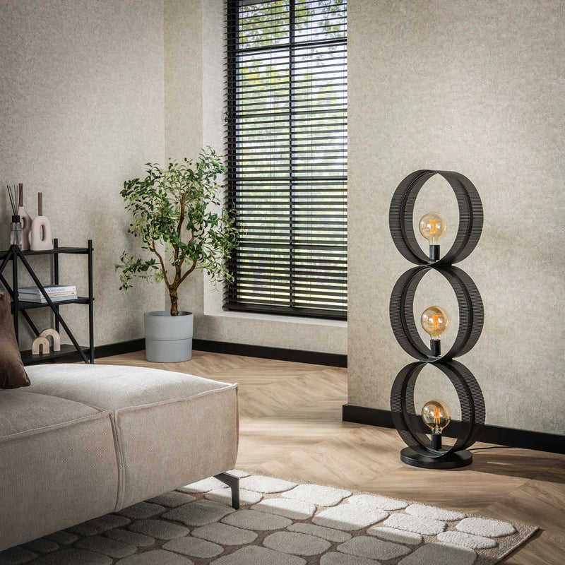 Vloerlamp Ring mesh 3L