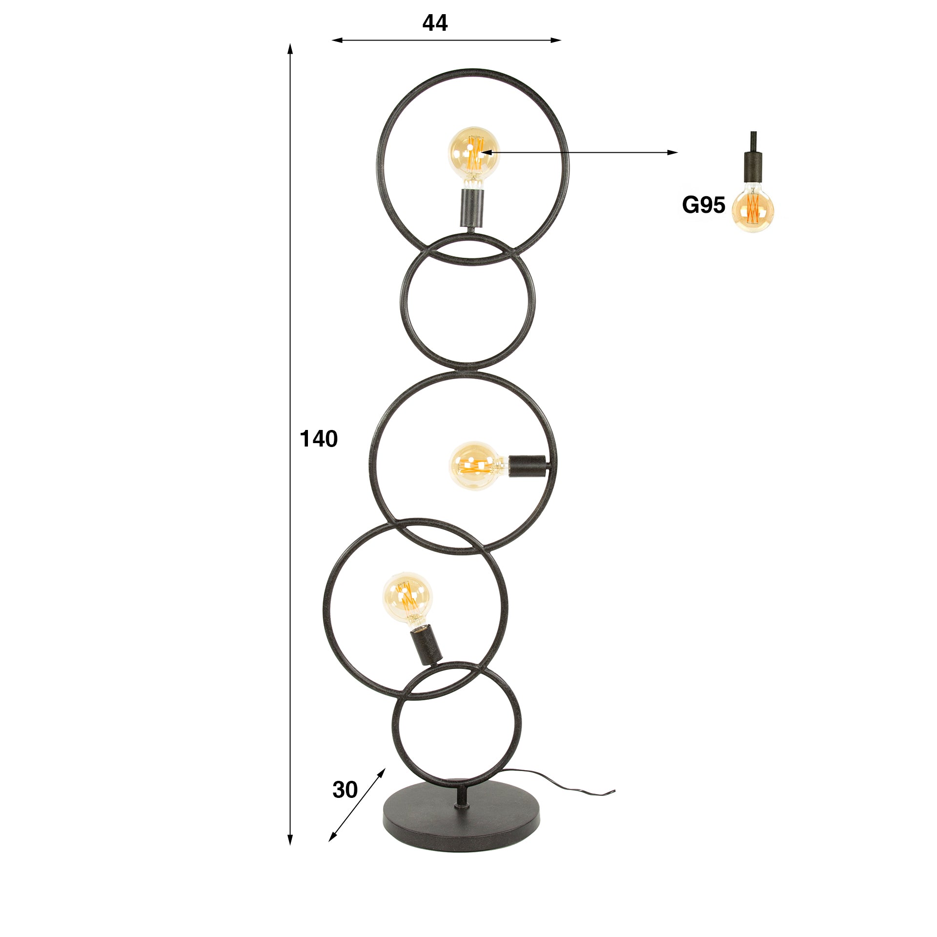 Vloerlamp Loop 3L