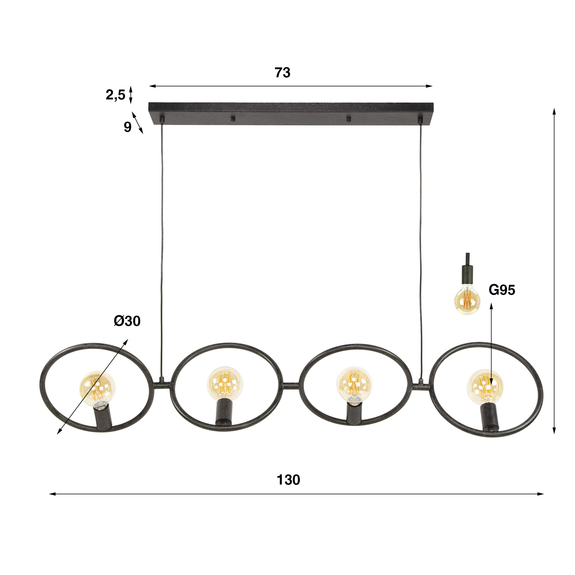 Hanglamp Loop 4L