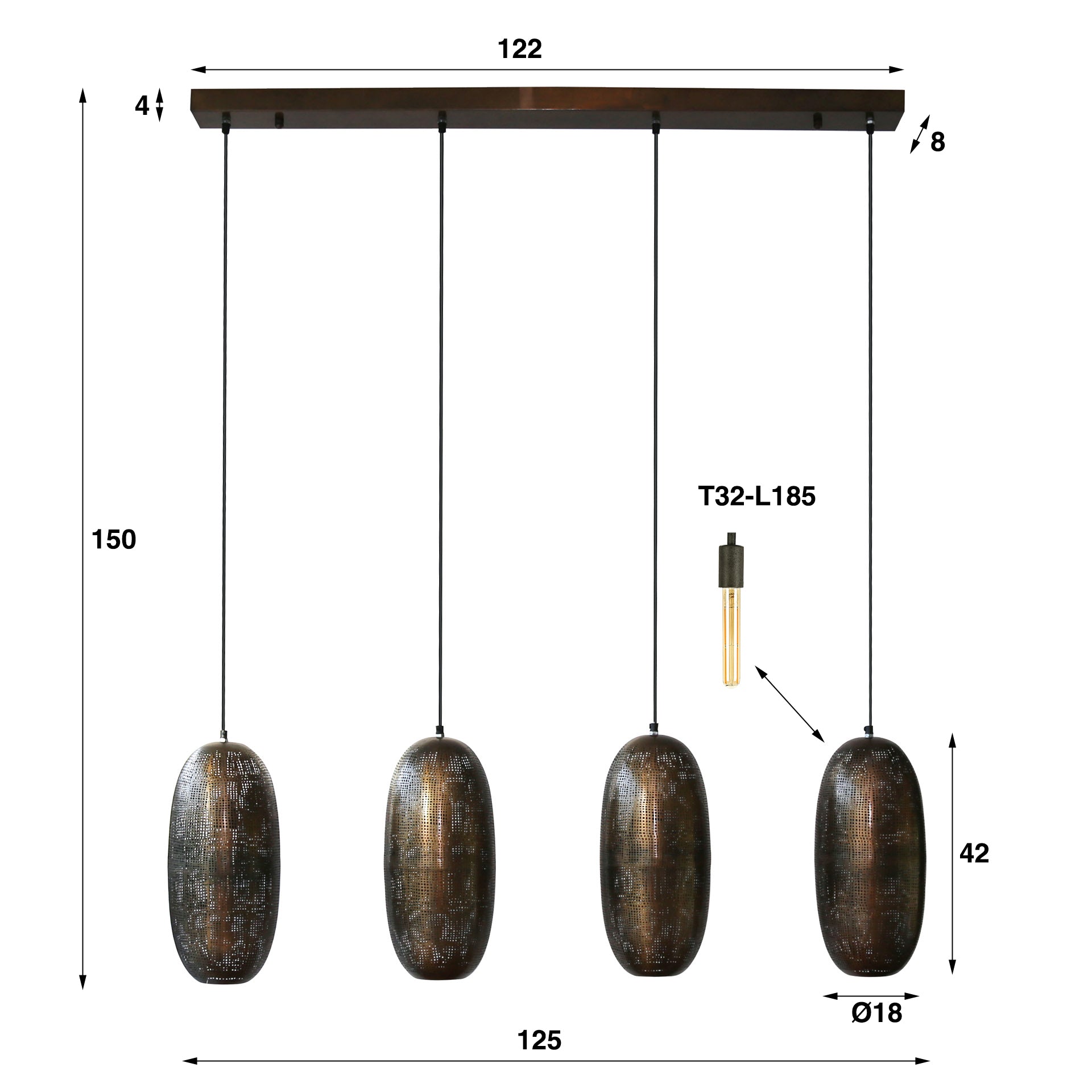 Hanglamp Cosmic 4L