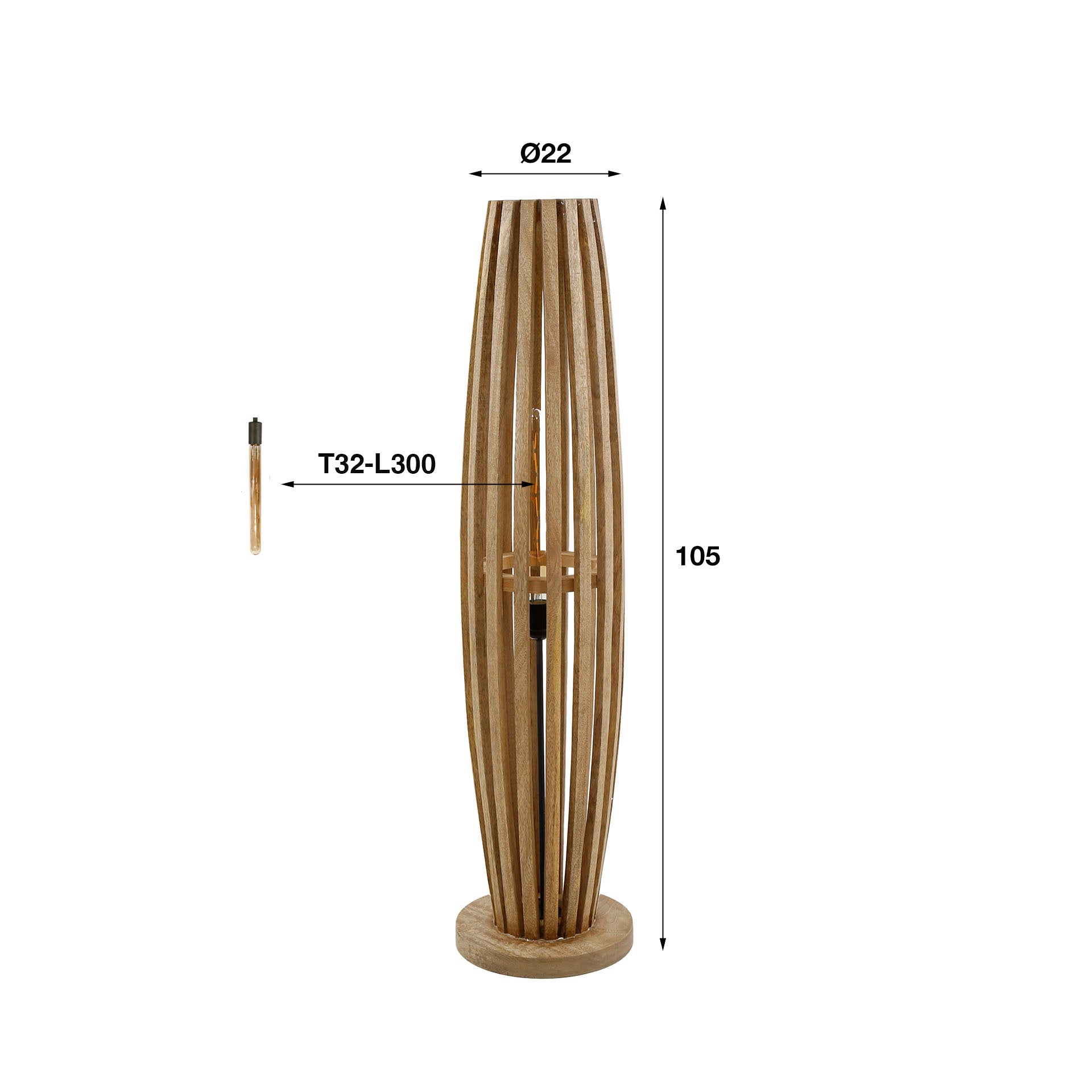 Vloerlamp Orbit 1L