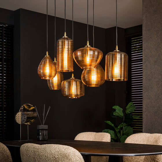 Hanglamp Stripe Horizontal 4+3L