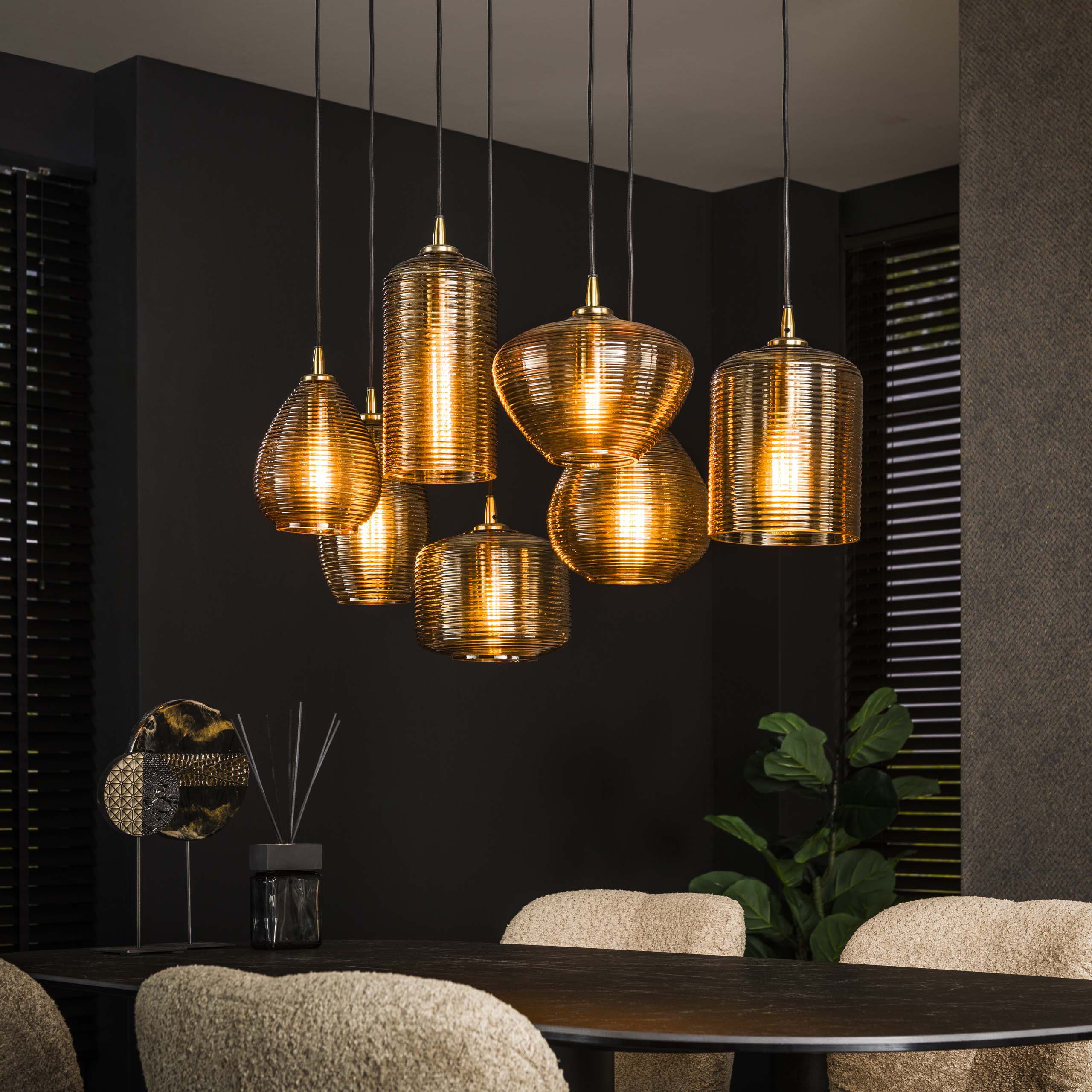 Hanglamp Stripe Horizontal 4+3L - foto 7