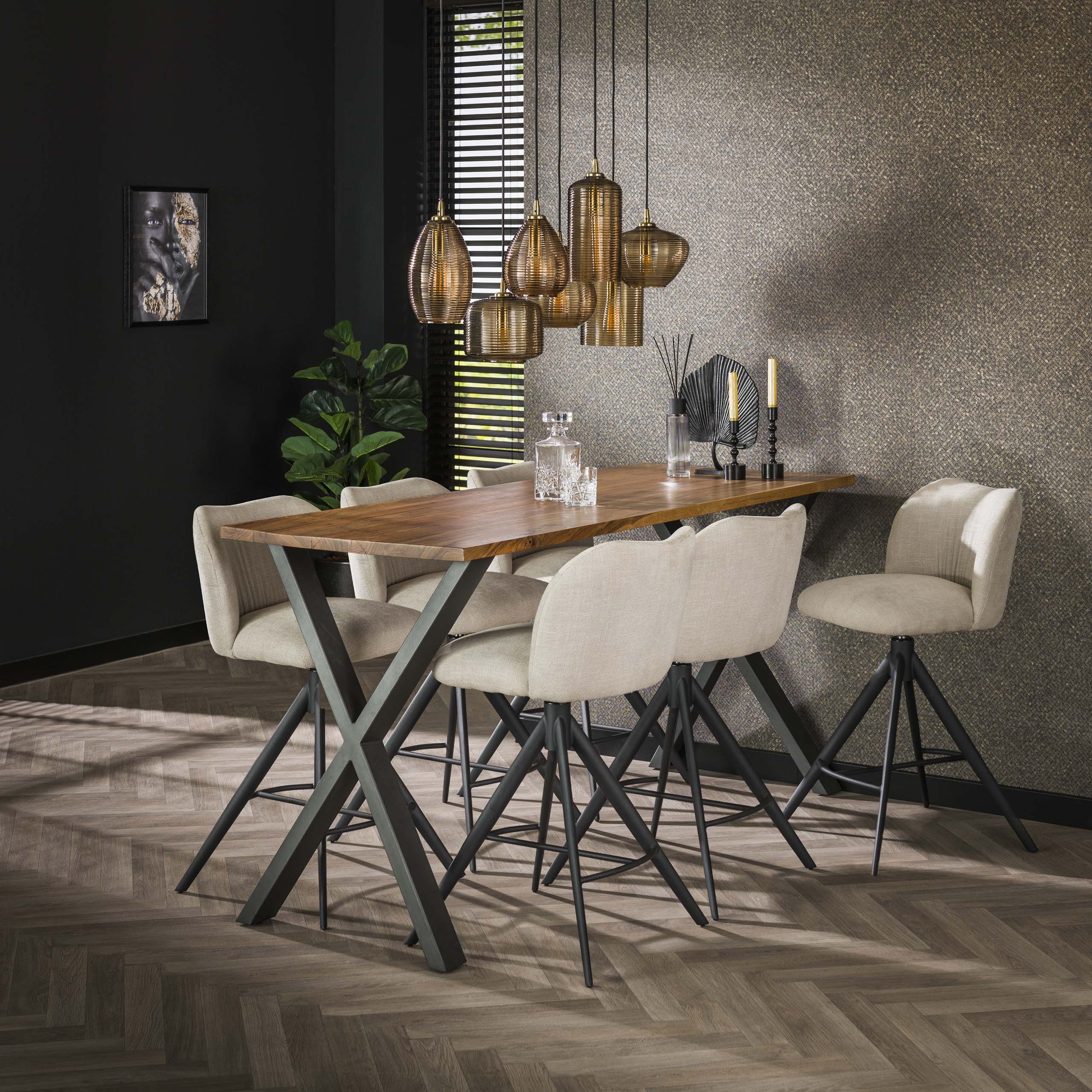 Hanglamp Stripe Horizontal 4+3L