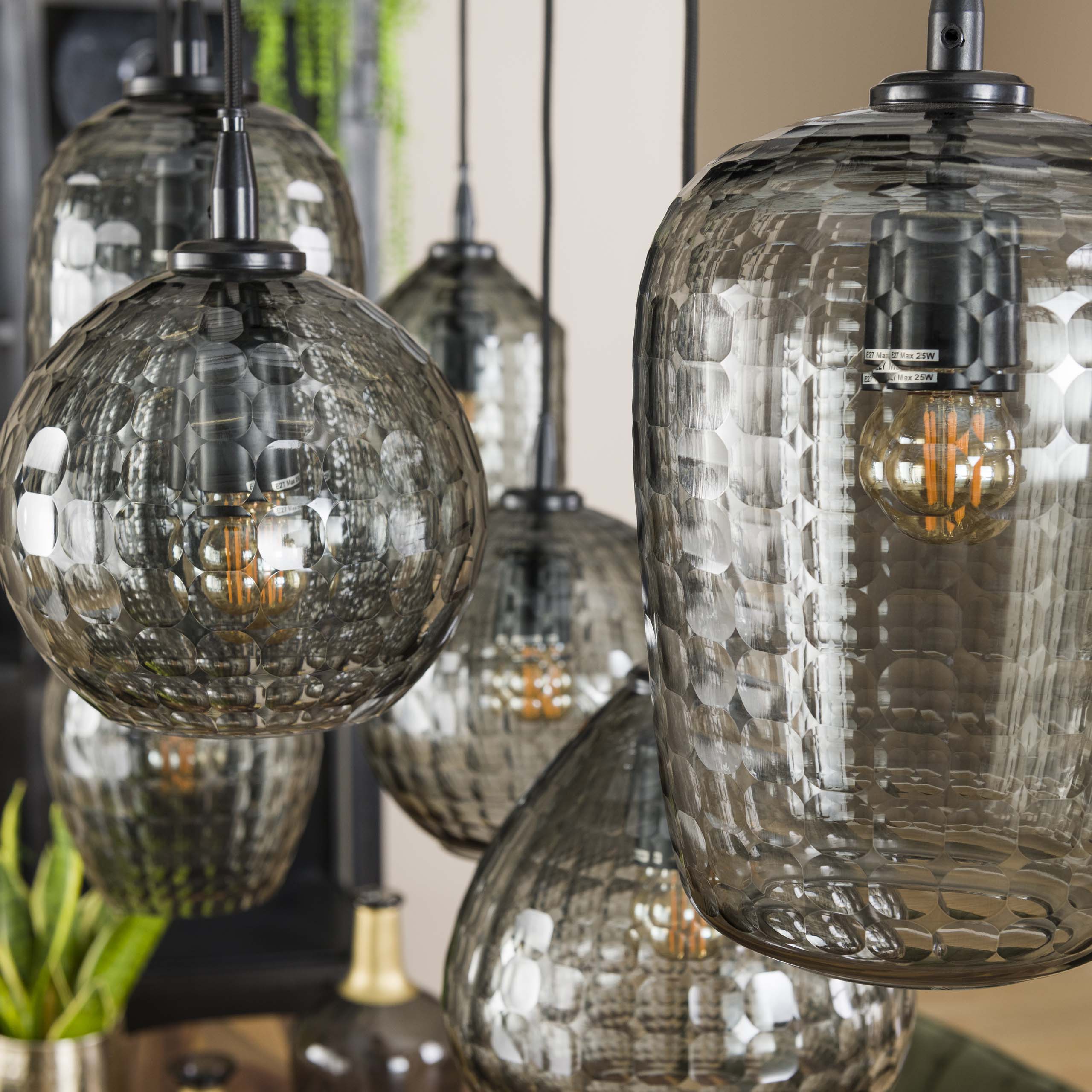 Hanglamp Hexagon 4+3L