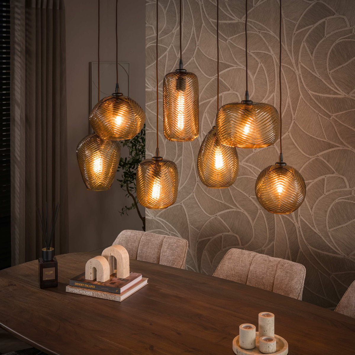 Hanglamp Chevron 4+3L - foto 5