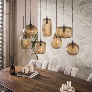 Hanglamp Chevron 4+3L