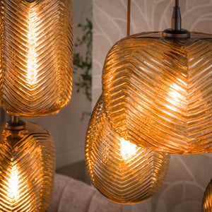 Hanglamp Chevron 4+3L