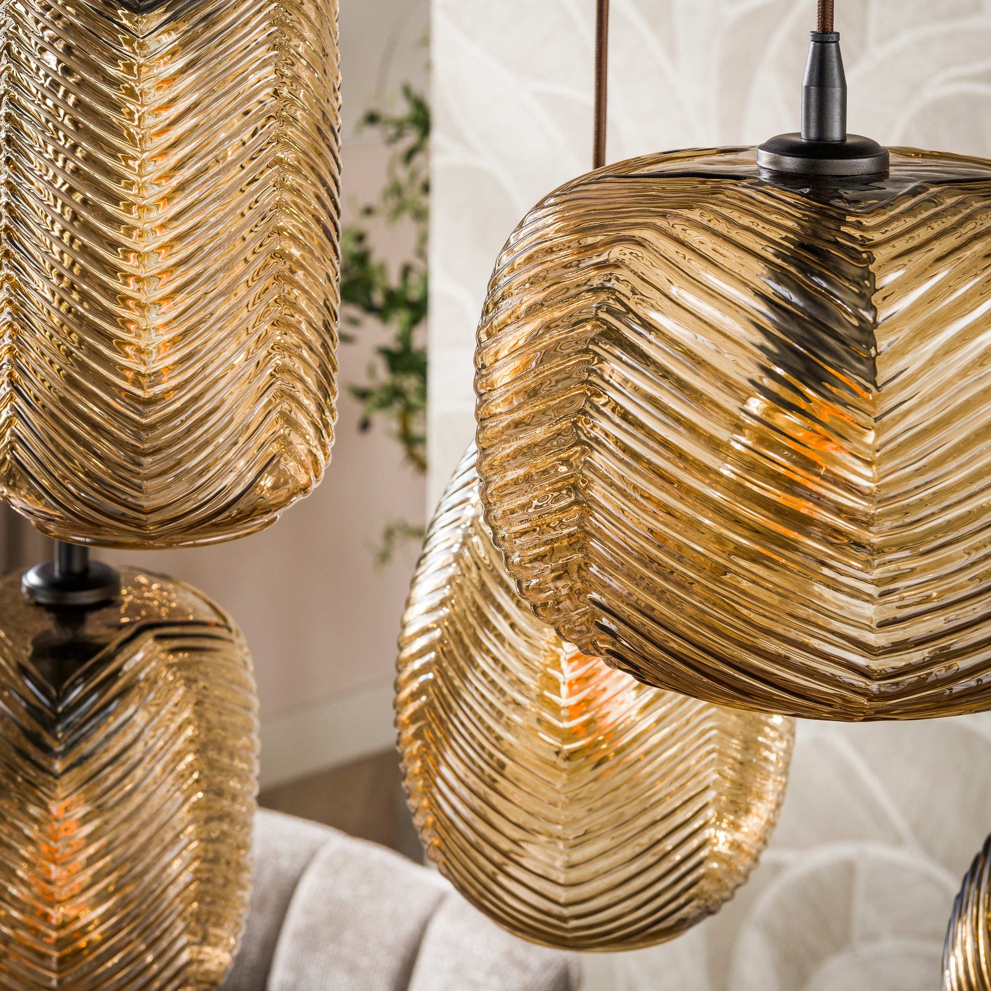 Hanglamp Chevron 4+3L