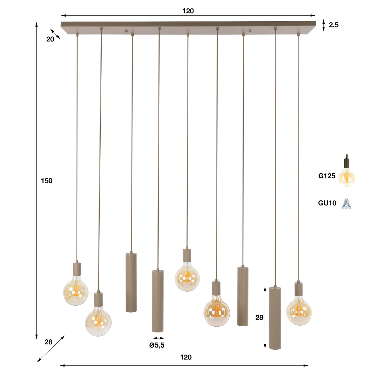 Hanglamp Senso 5+4L - foto 7