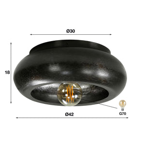 Plafondlamp Sky 1L Ø42 - foto 3