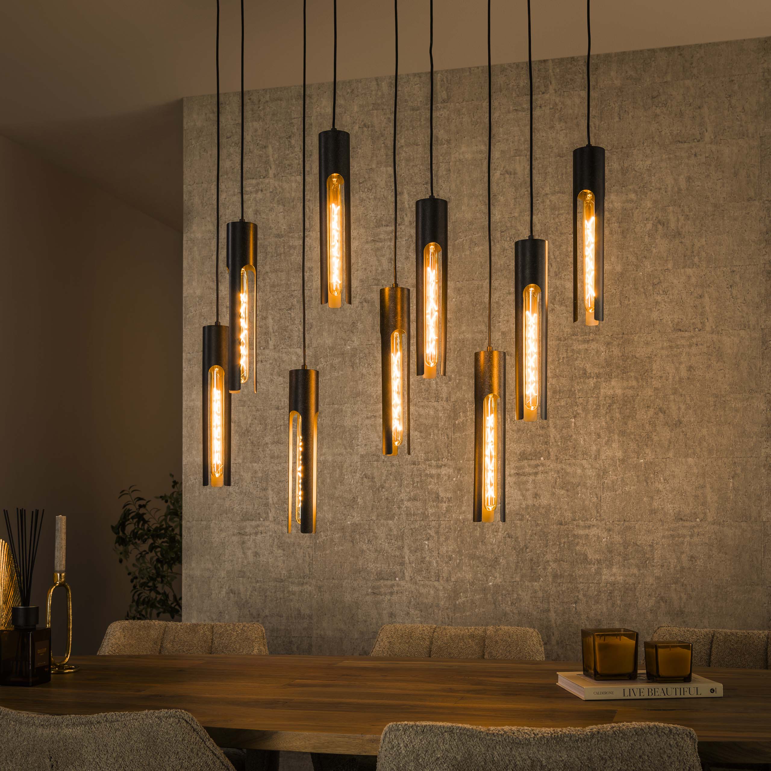 Hanglamp Tube 5+4L