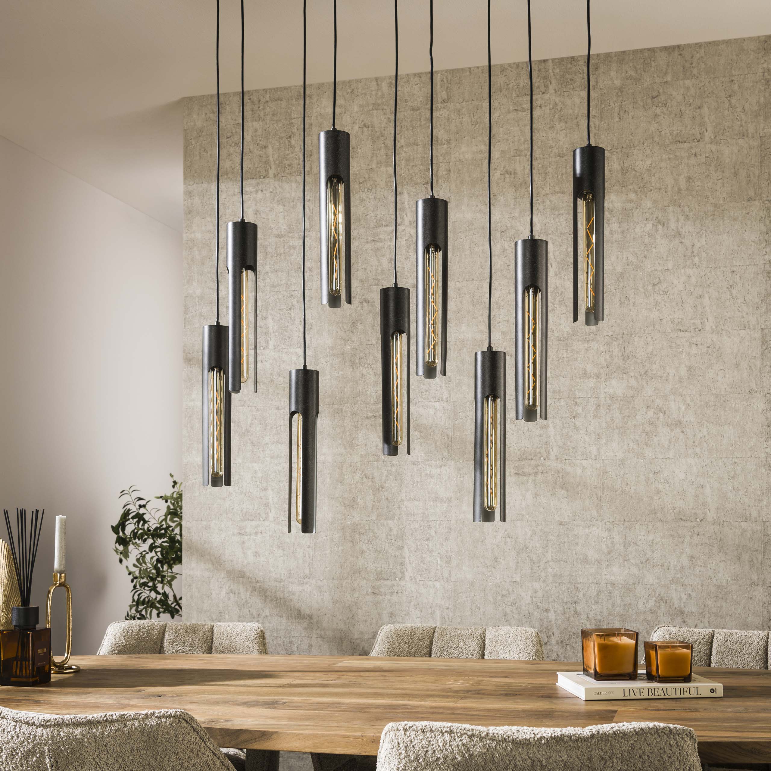 Hanglamp Tube 5+4L