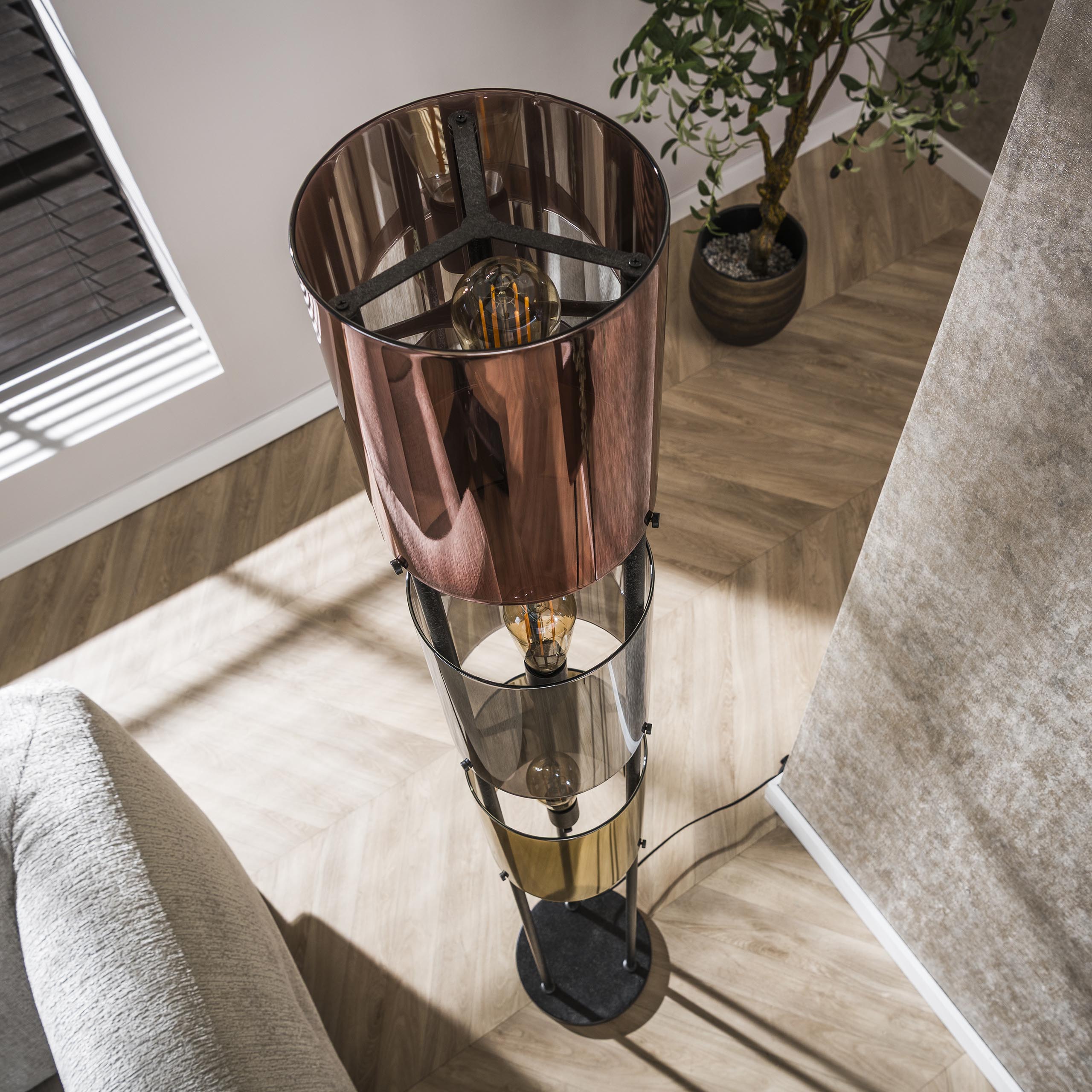Vloerlamp Lucente Tricolore 3L