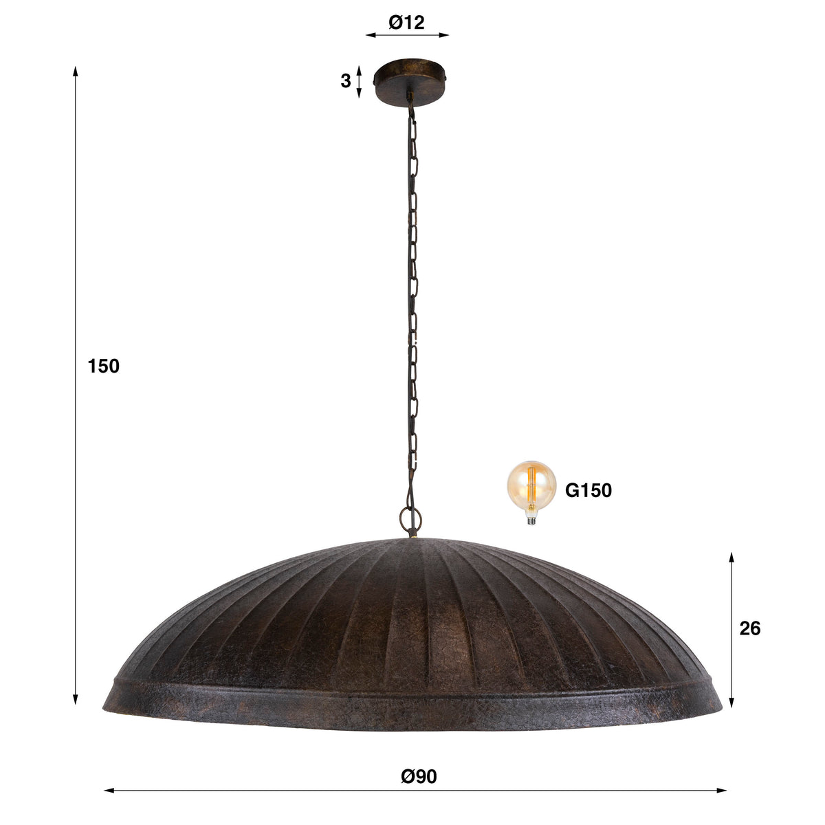Hanglamp Guard 1L Ø90