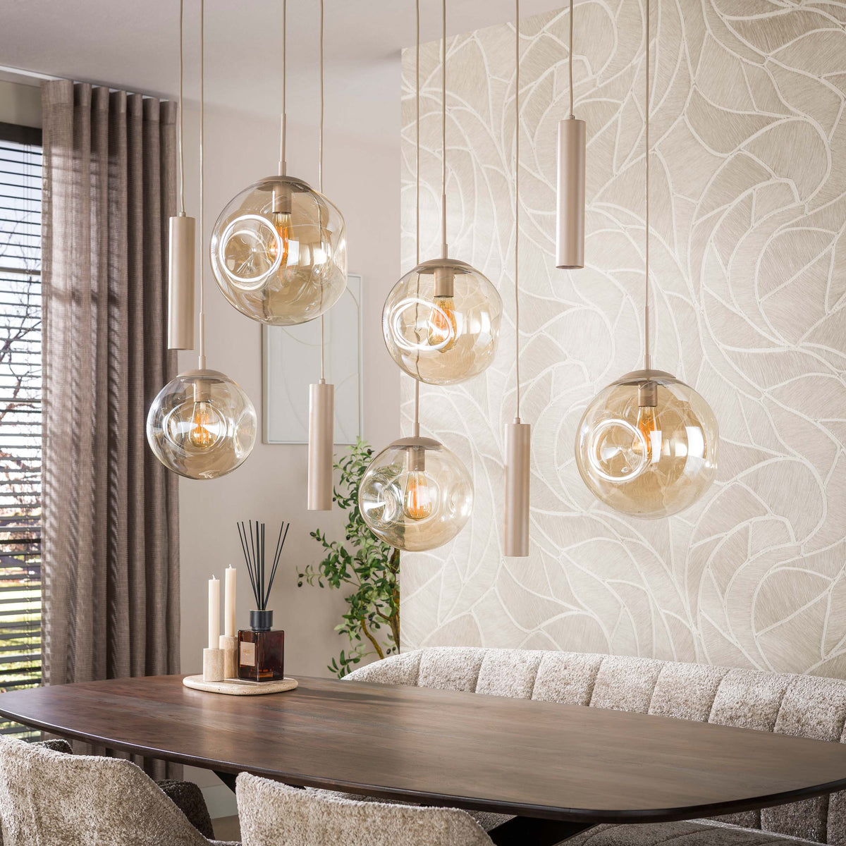 Pendant lamp Stellar pendant 5+4L