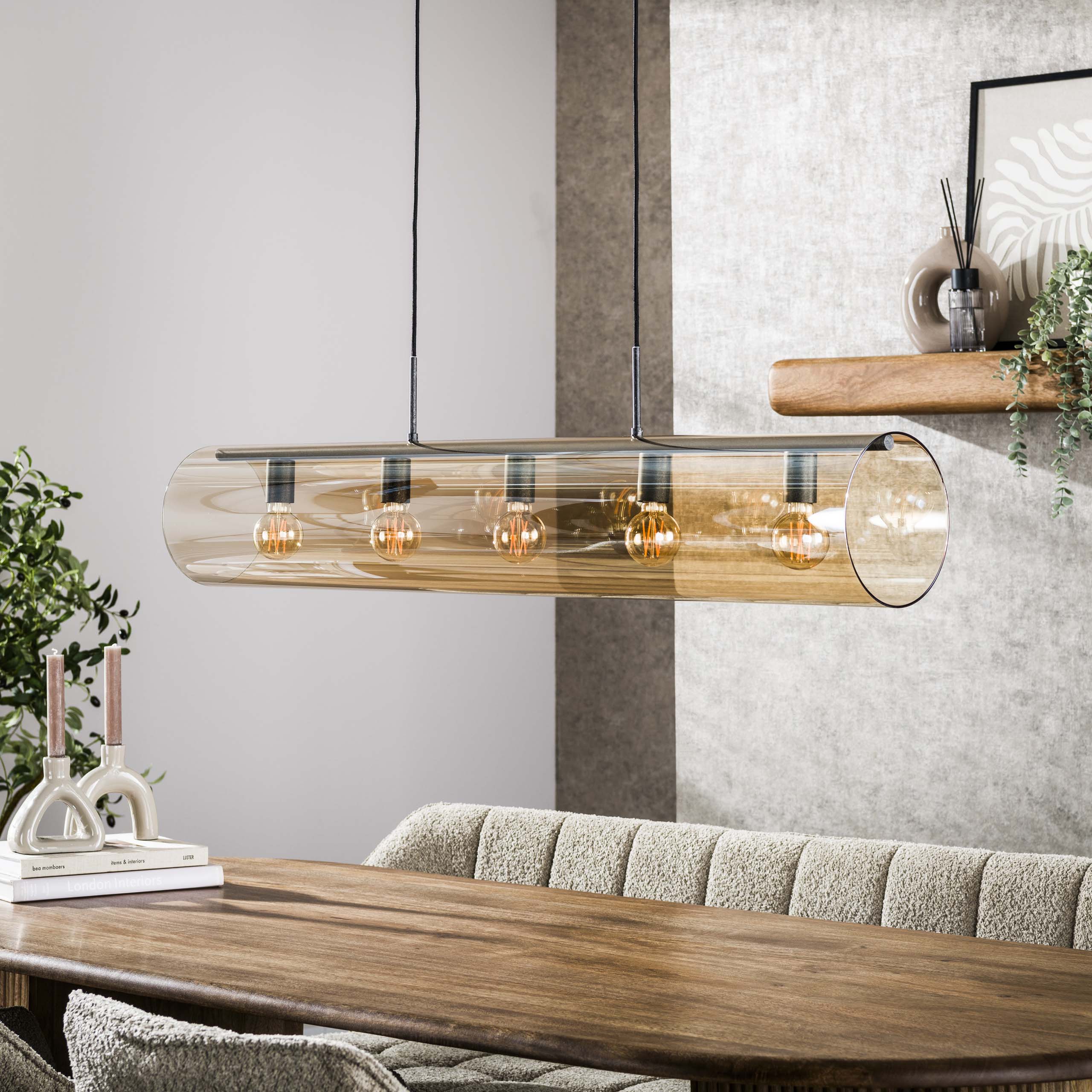 Hanglamp Tube Glass 5L