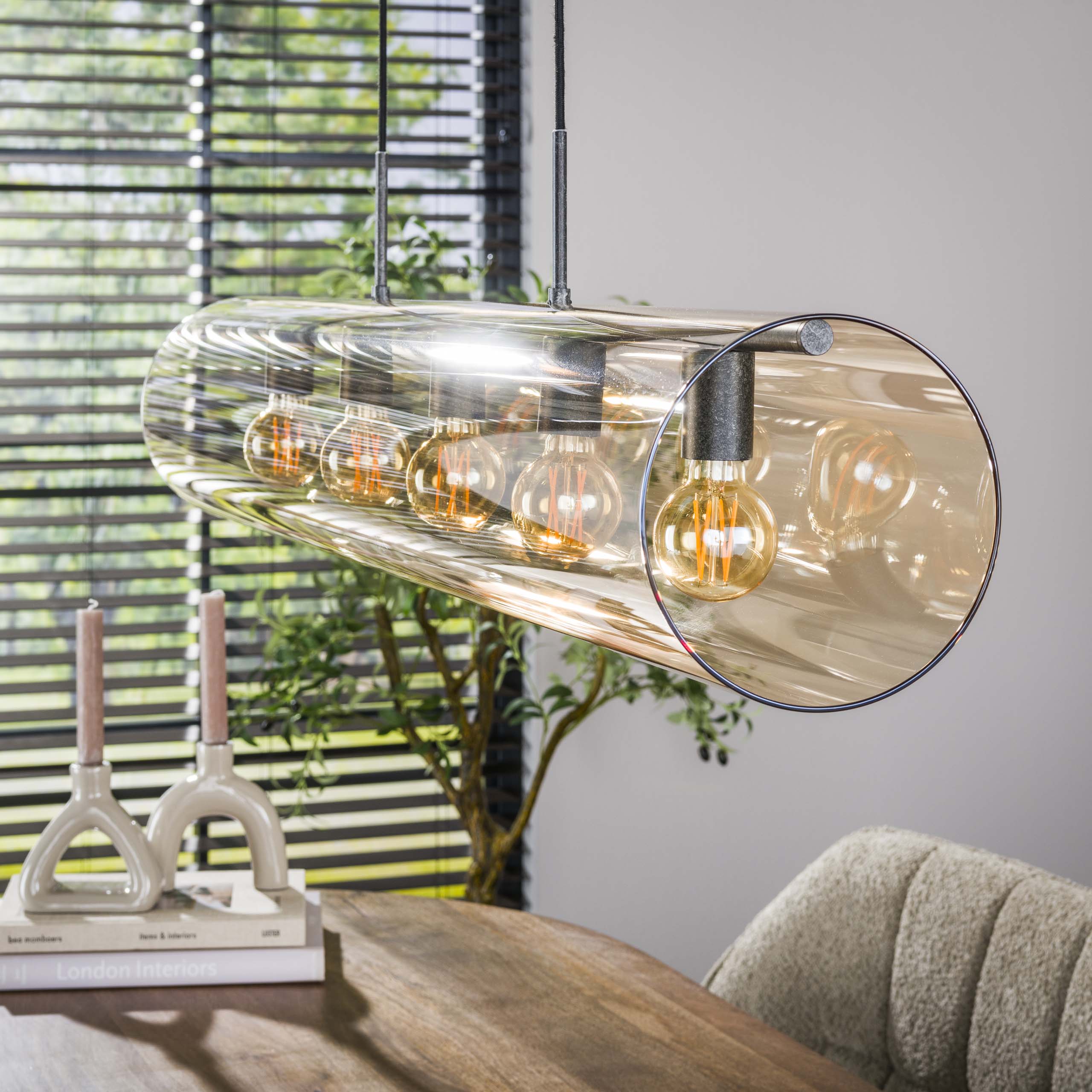 Hanglamp Tube Glass 5L