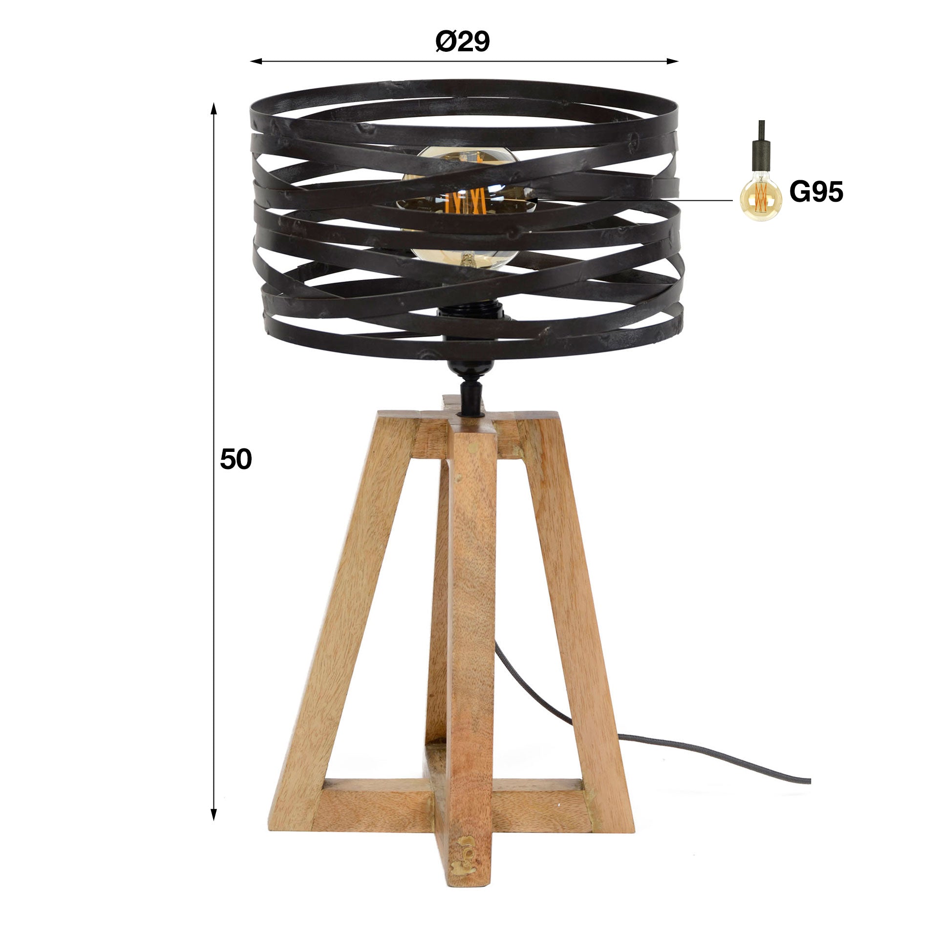 Tafellamp Twist 1L