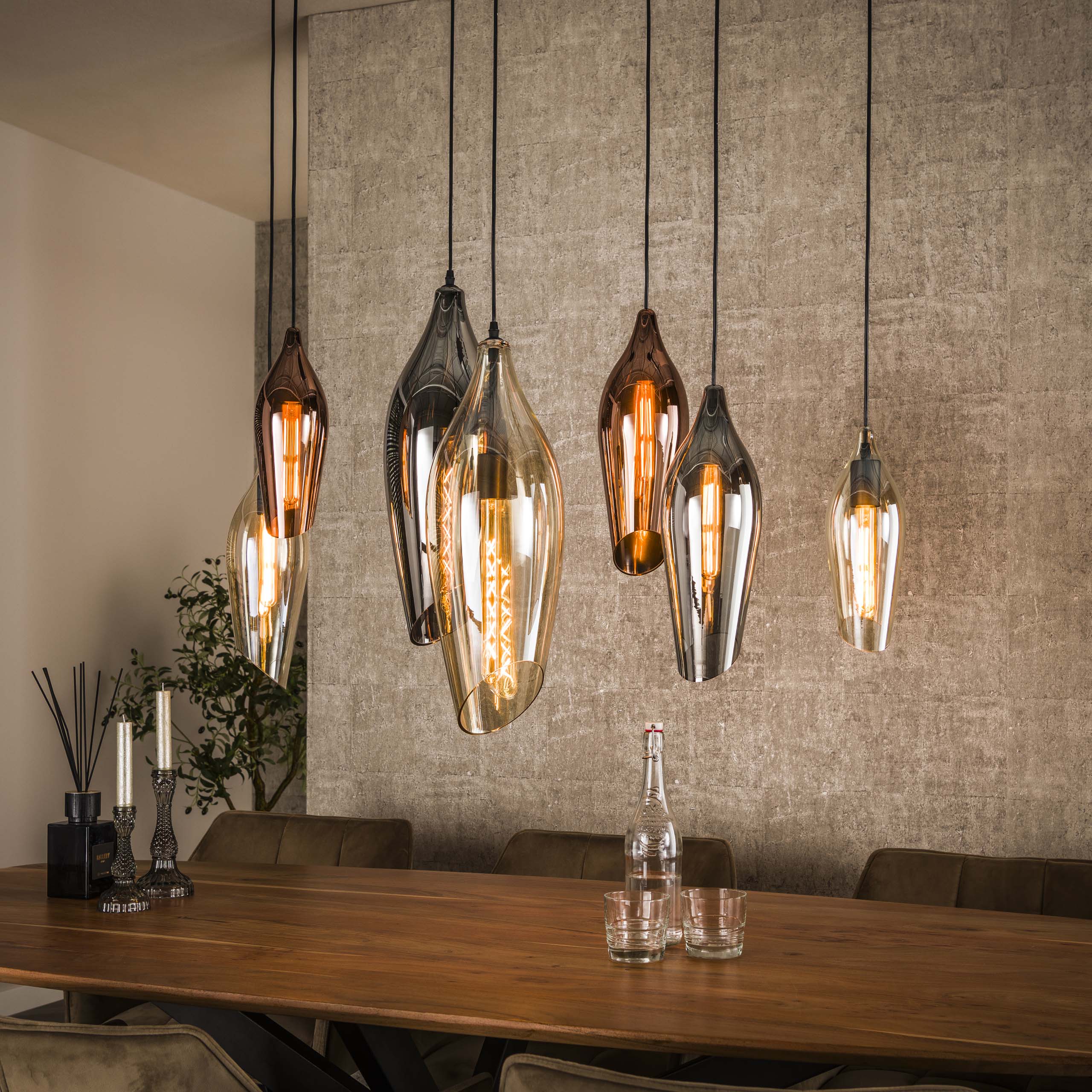 Pendant light Cocoon 4+3L