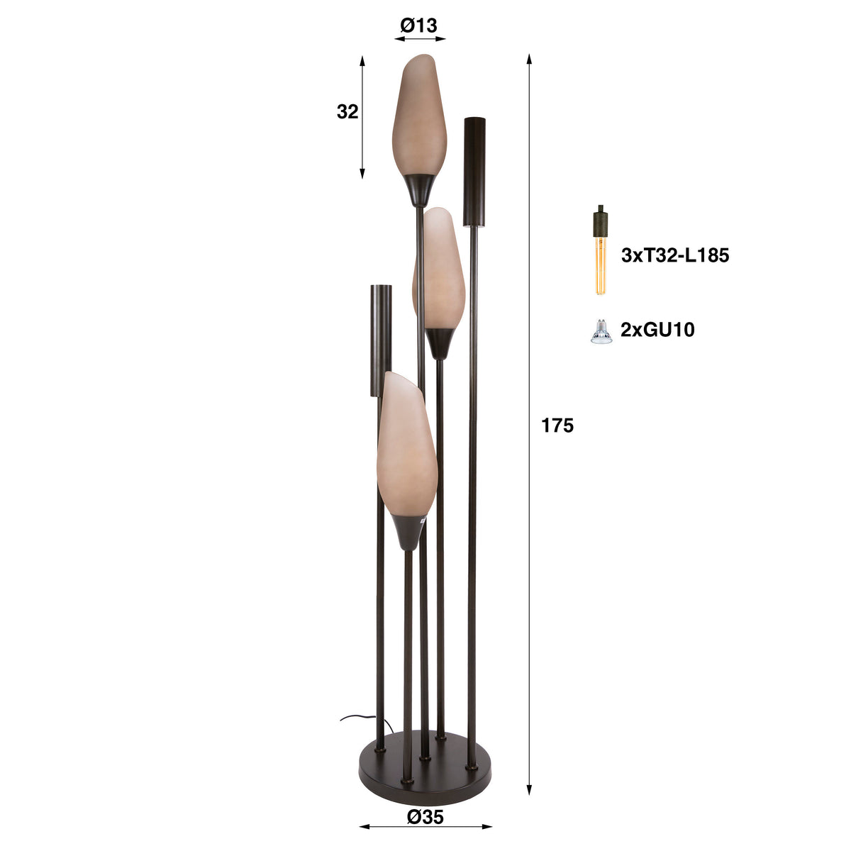 Vloerlamp Cocoon 5L - foto 6