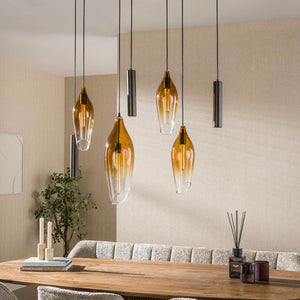 Hanglamp Cocoon pendel 4+3L