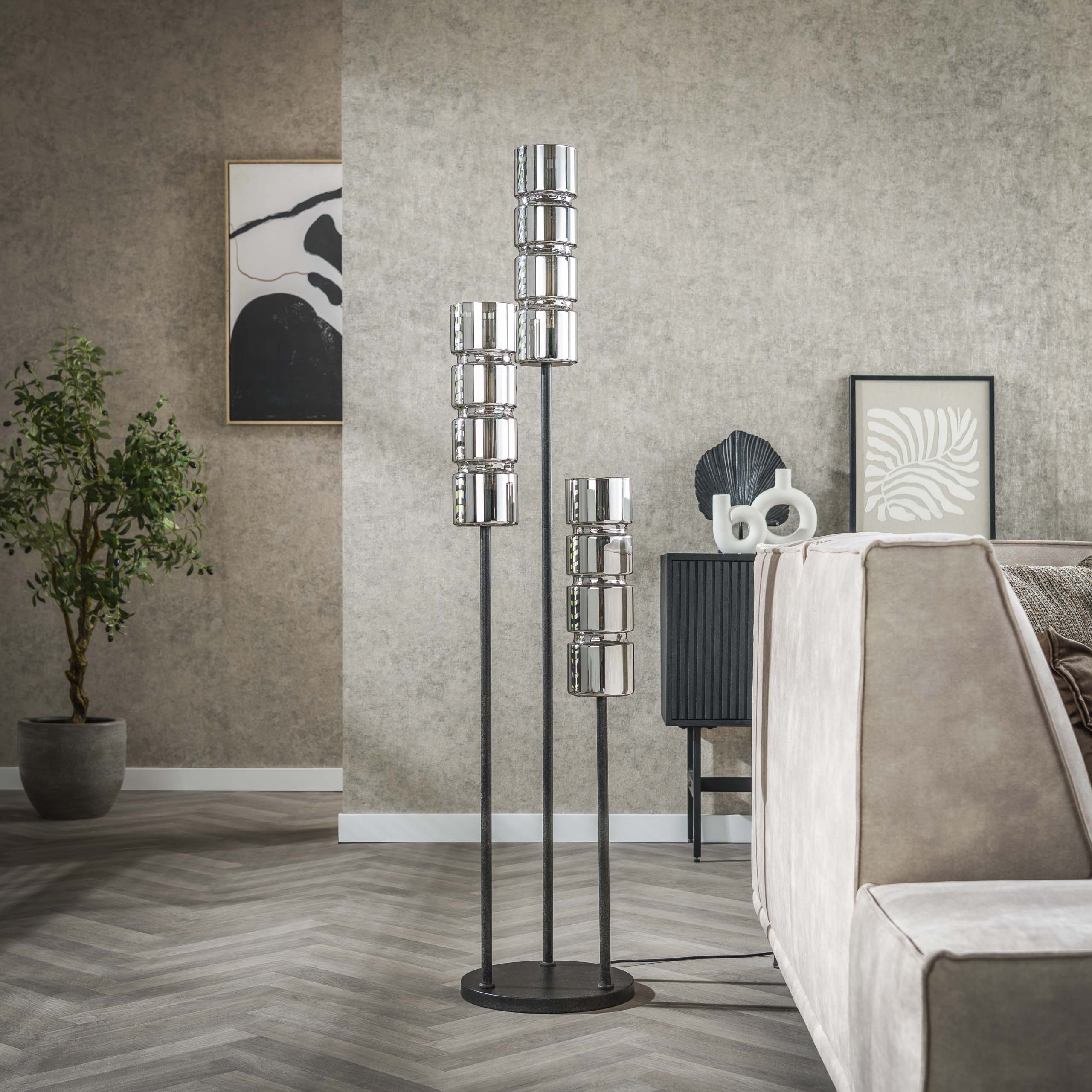 Vloerlamp Cylinder Glass 3L