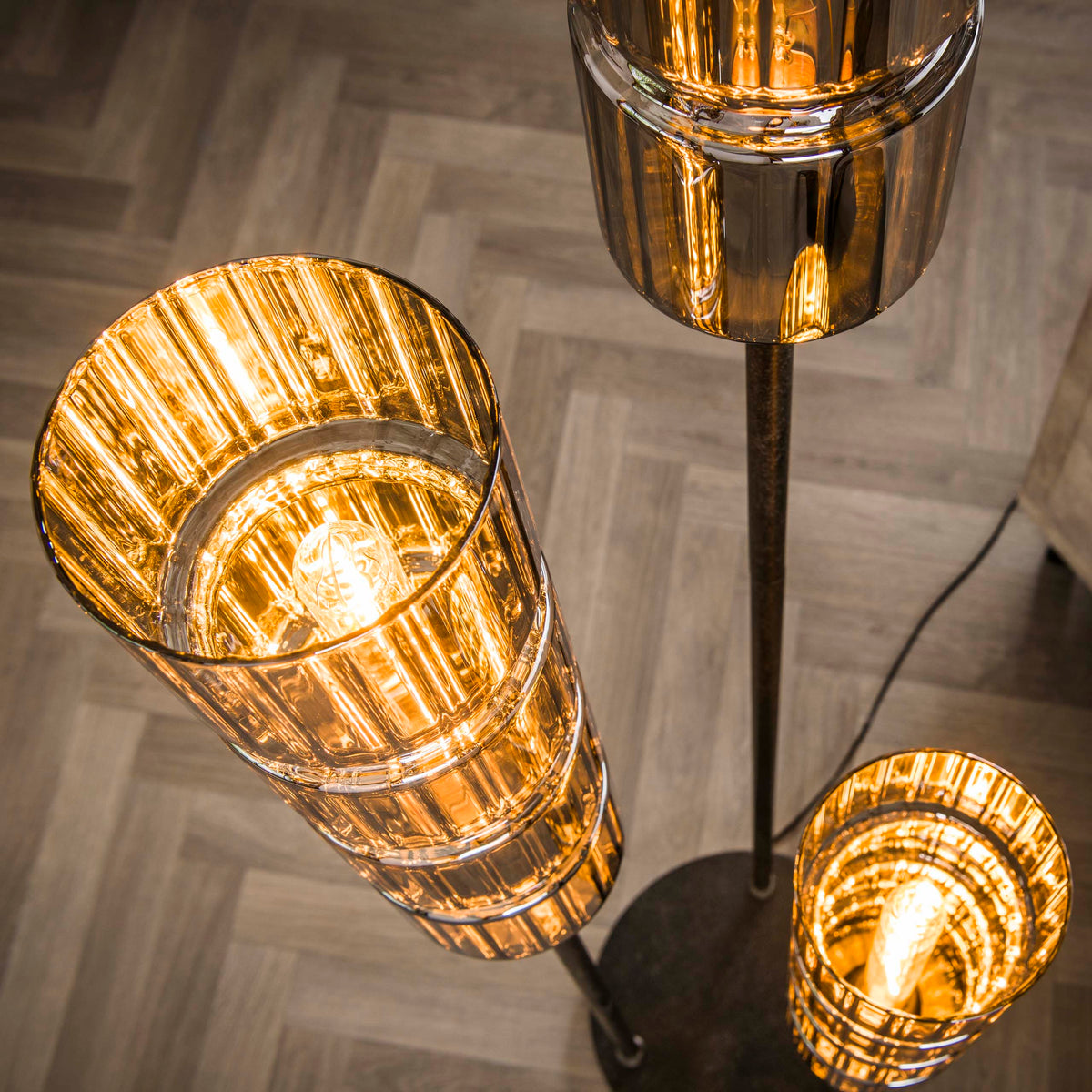 Vloerlamp Cylinder Glass 3L