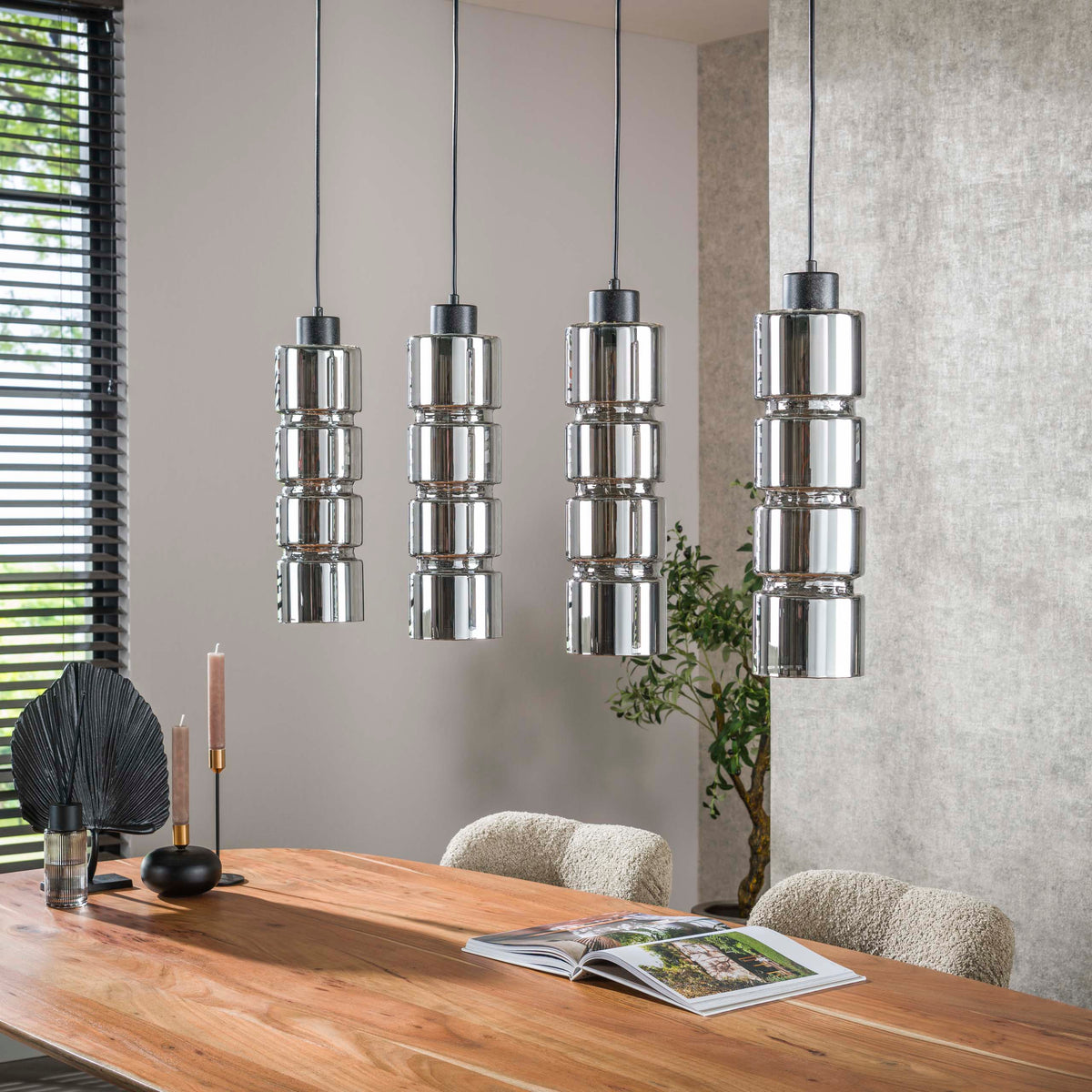 Hanglamp Cylinder Glass 4L