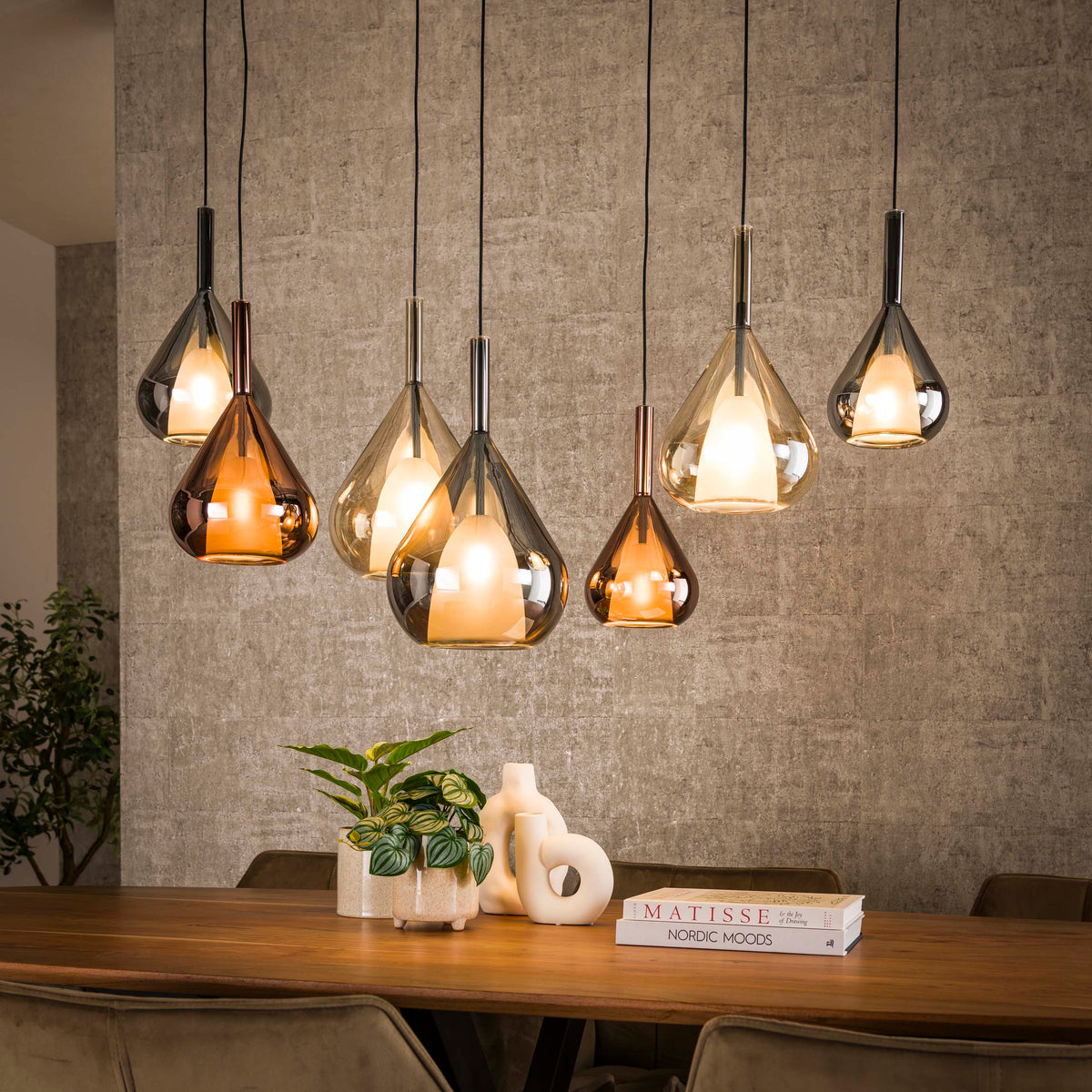 Hanglamp Wings 4+3L