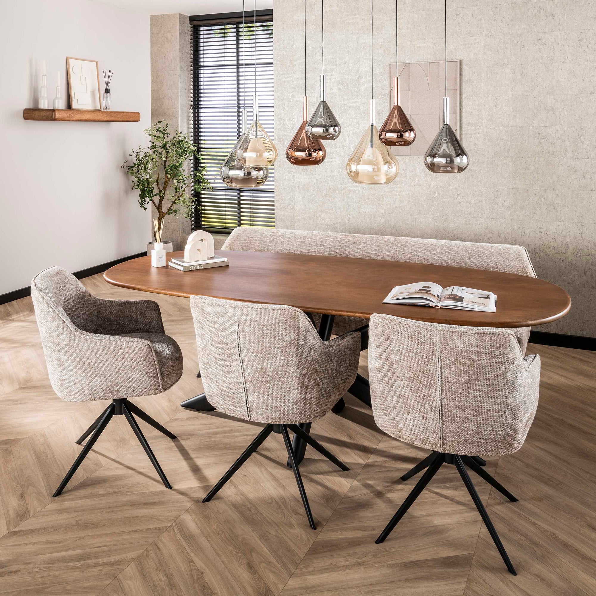 Hanglamp Wings 4+3L