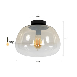Plafondlamp Pulse Shaded 1L