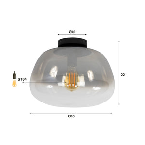 Plafondlamp Pulse Shaded 1L