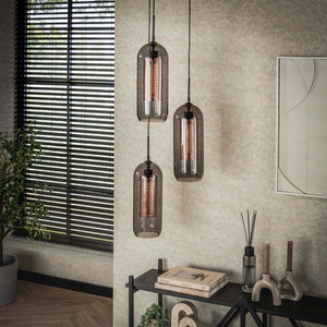 Hanglamp Smoke Mesh 3L