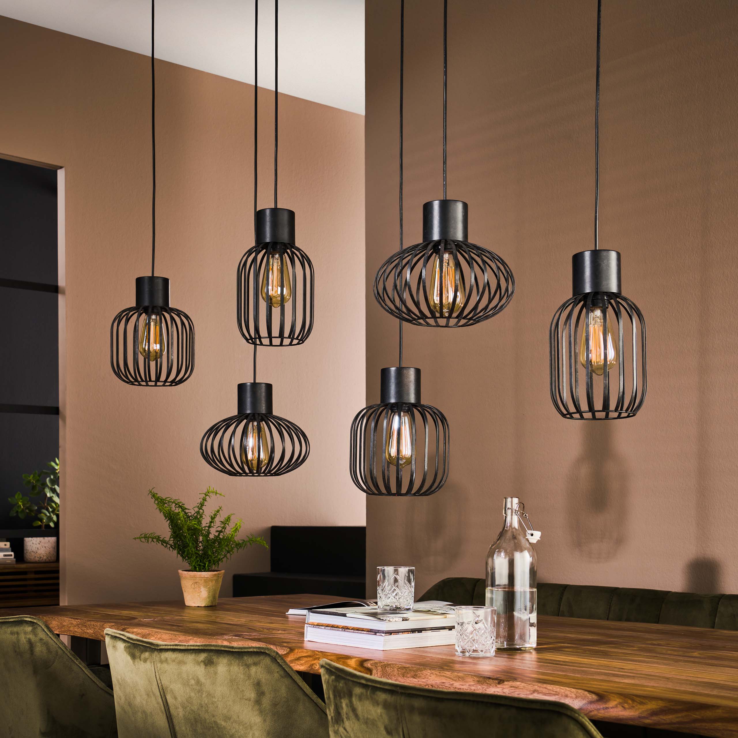 Hanglamp Mix Metal 3+3L
