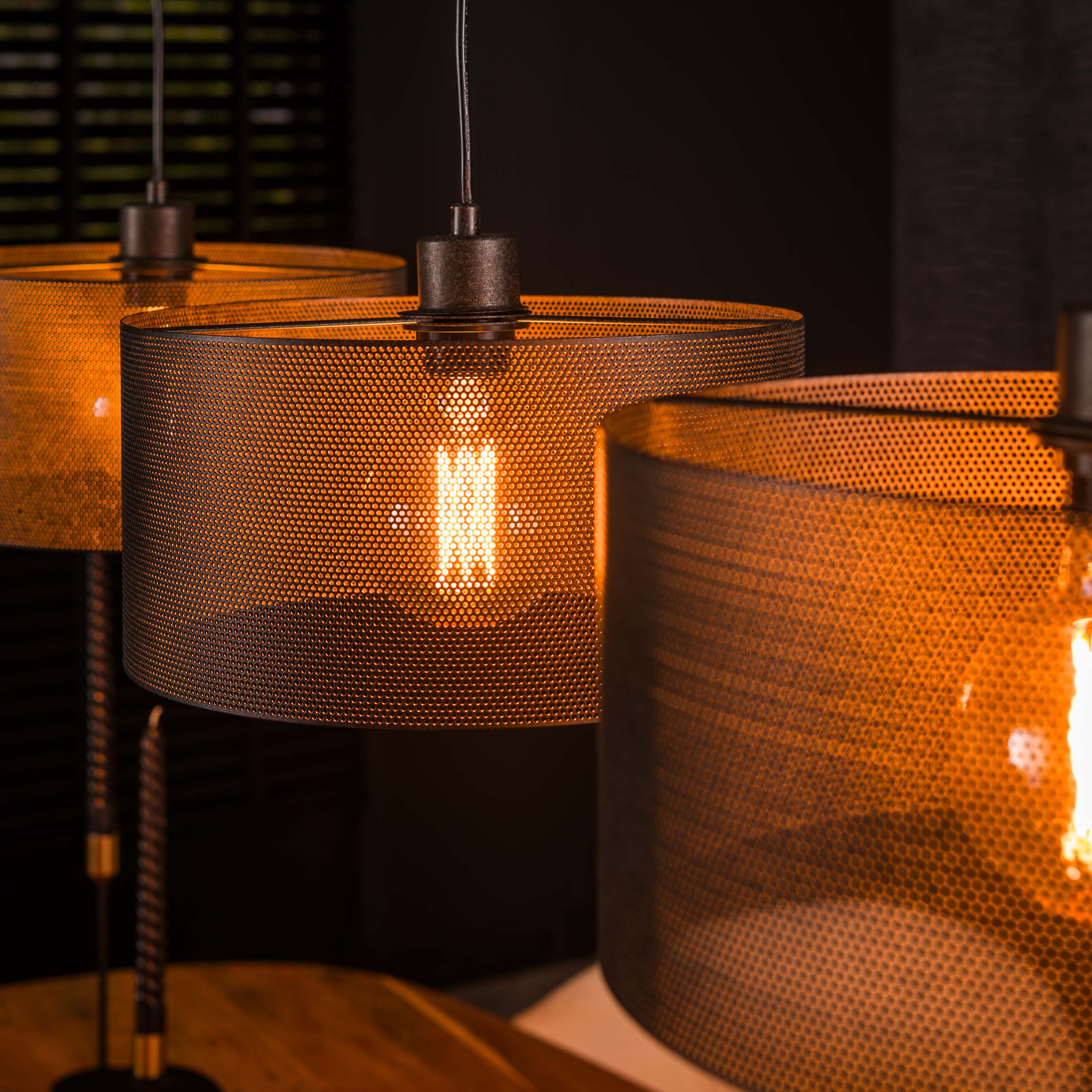 Hanglamp Mesh Round 3L