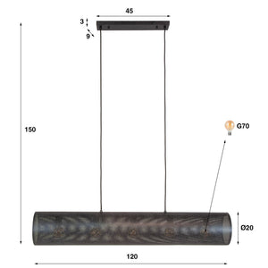 Hanglamp Tubon Mesh 5L
