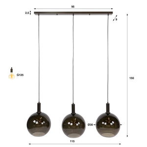Hanglamp Sfera Tricolore 3L