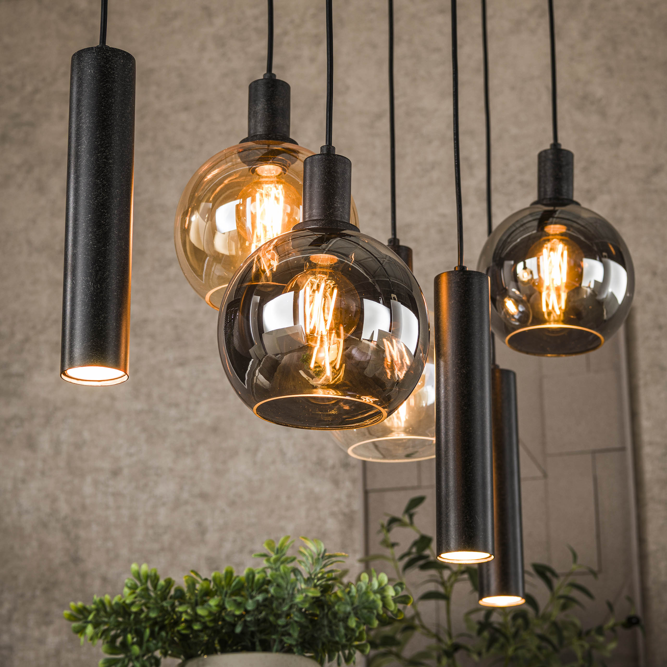 Hanglamp Sfera Tricolore 4+3L