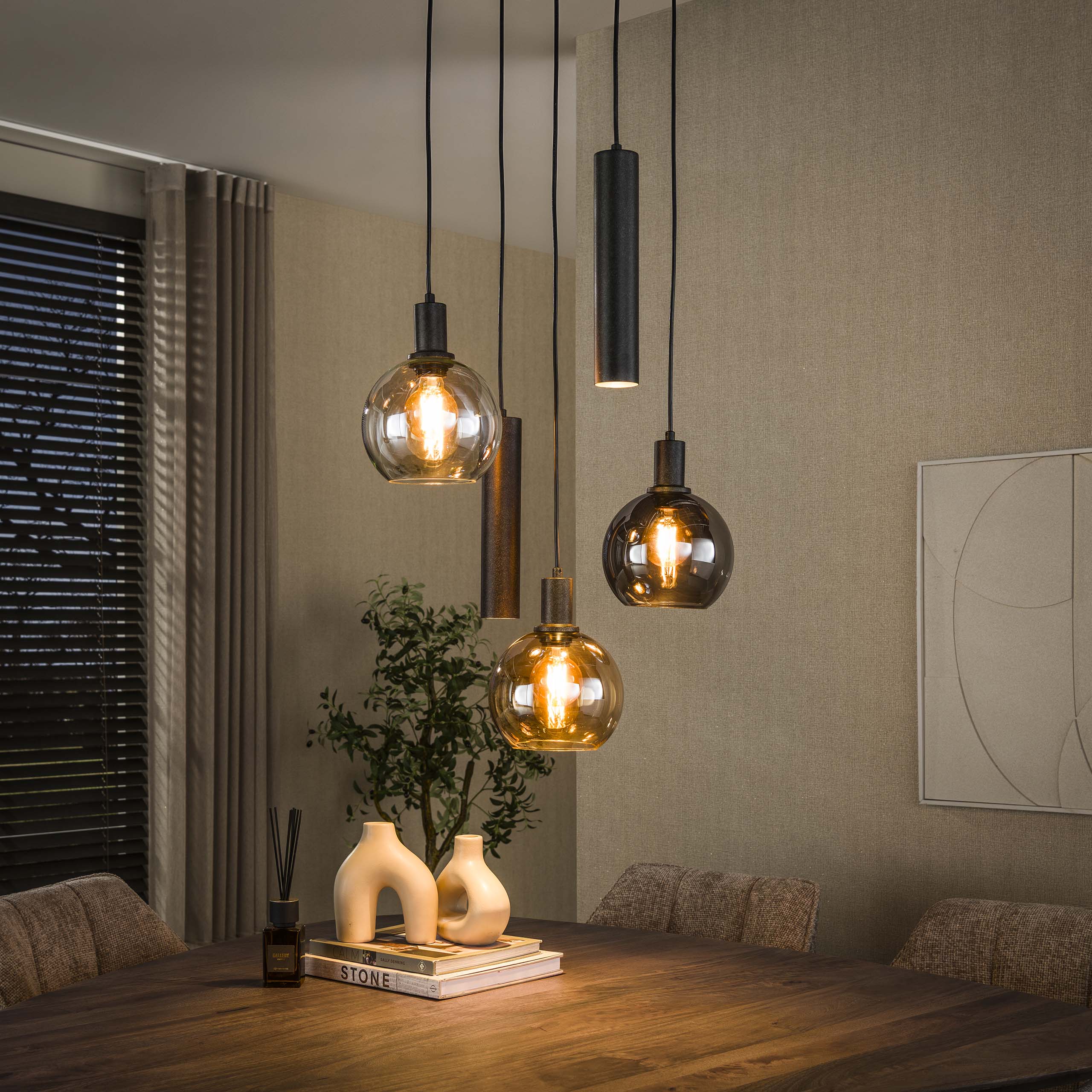 Hanglamp Sfera Tricolore getrapt 5L