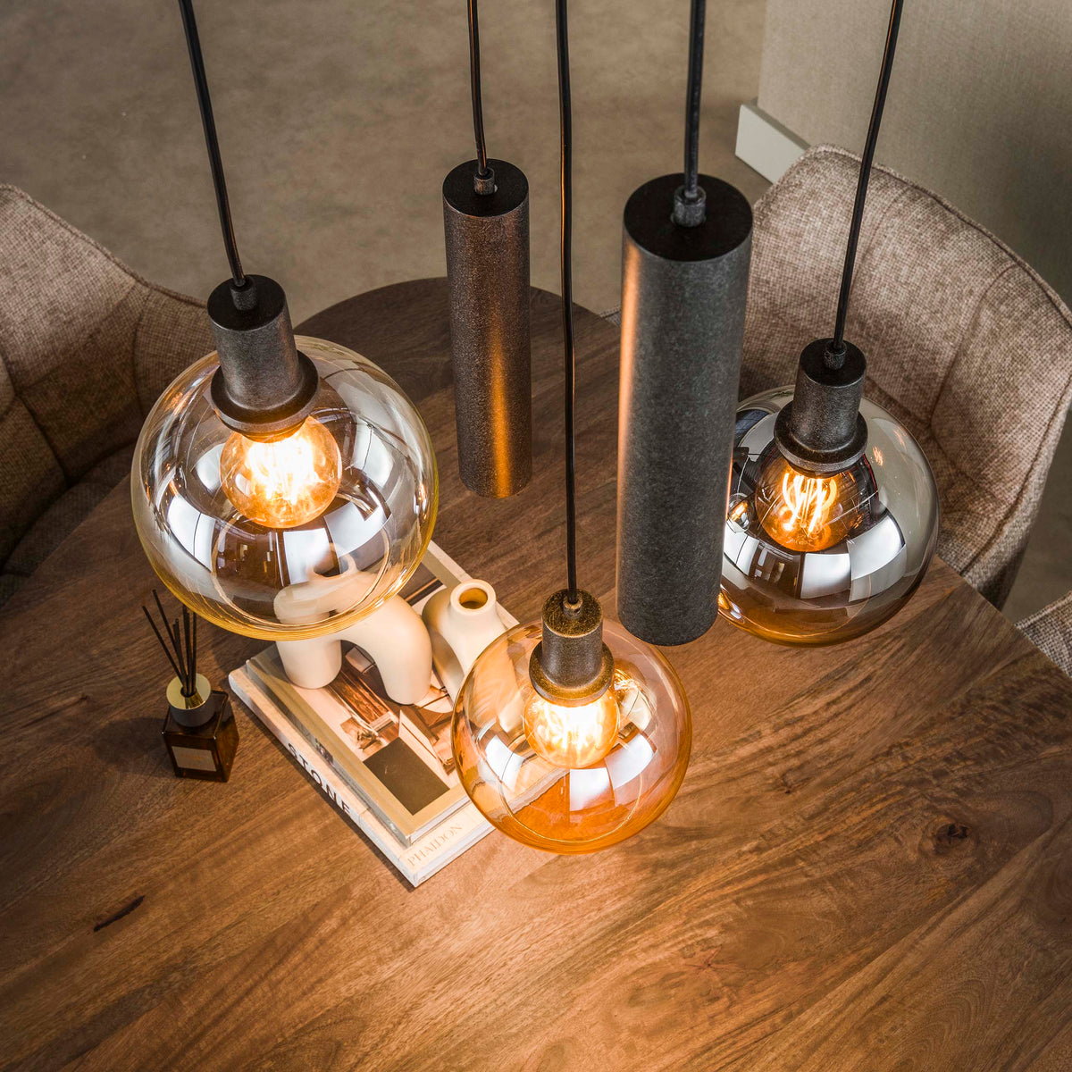 Hanglamp Sfera Tricolore getrapt 5L - foto 4