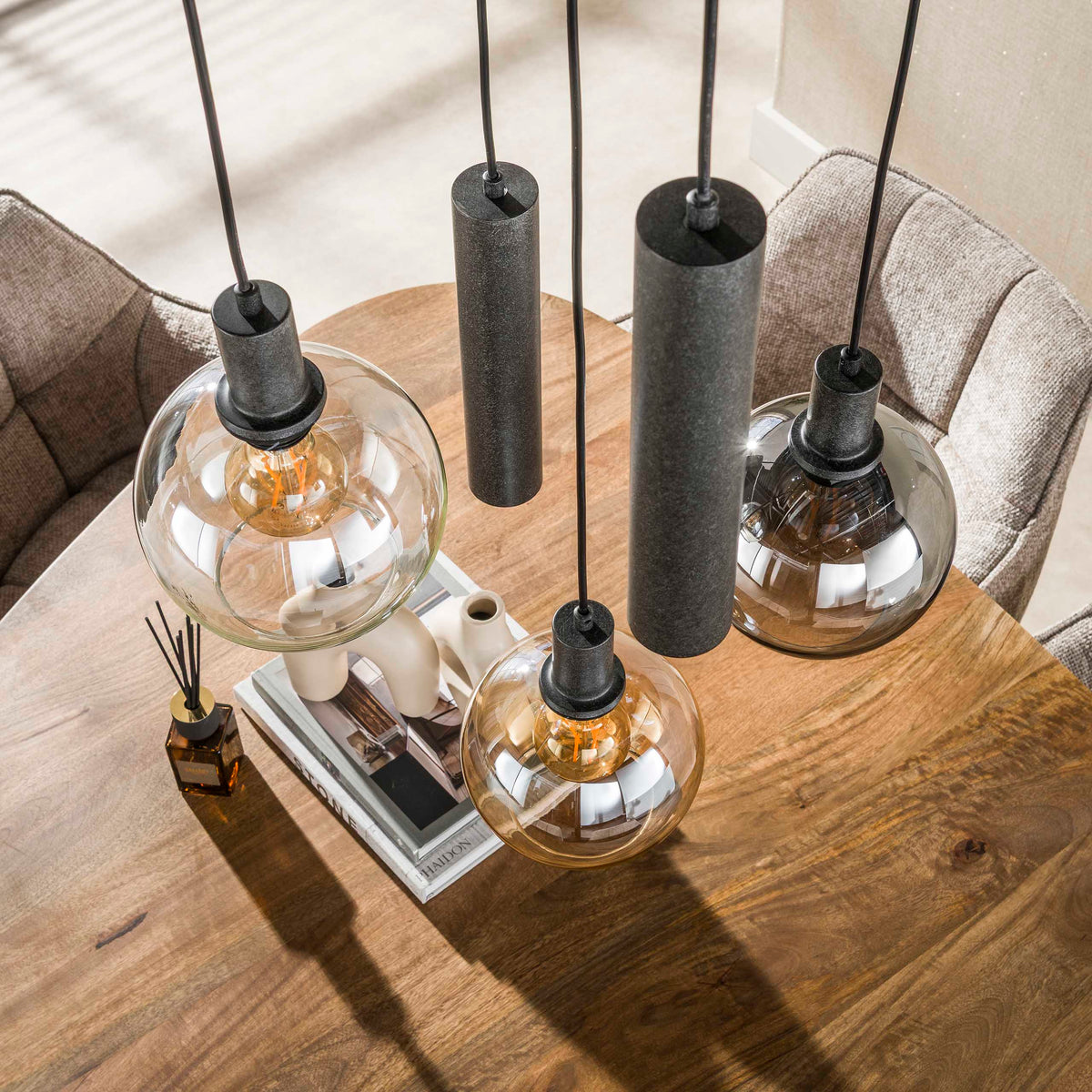 Hanglamp Sfera Tricolore getrapt 5L - foto 5