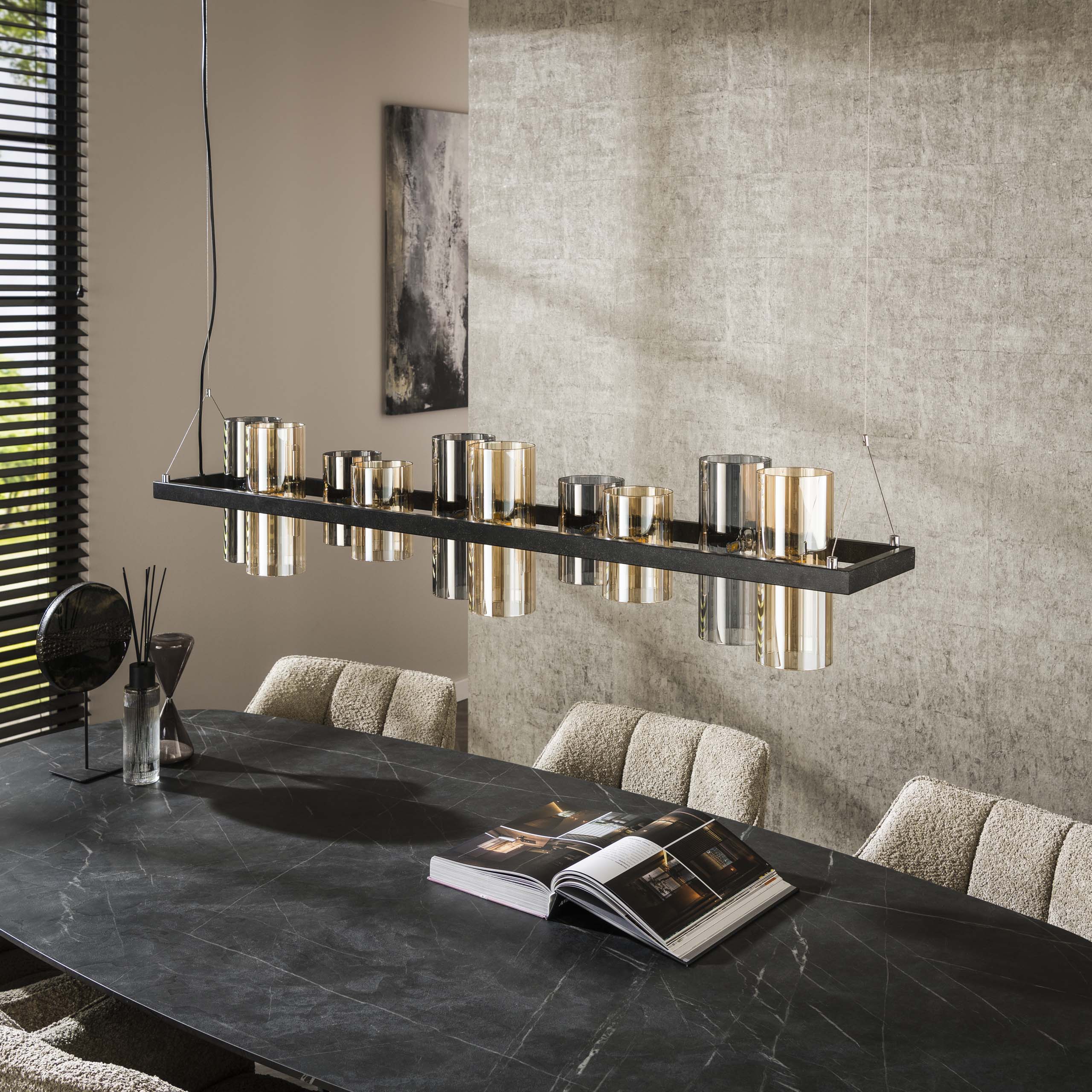 Hanglamp Cylinder Glass 10L
