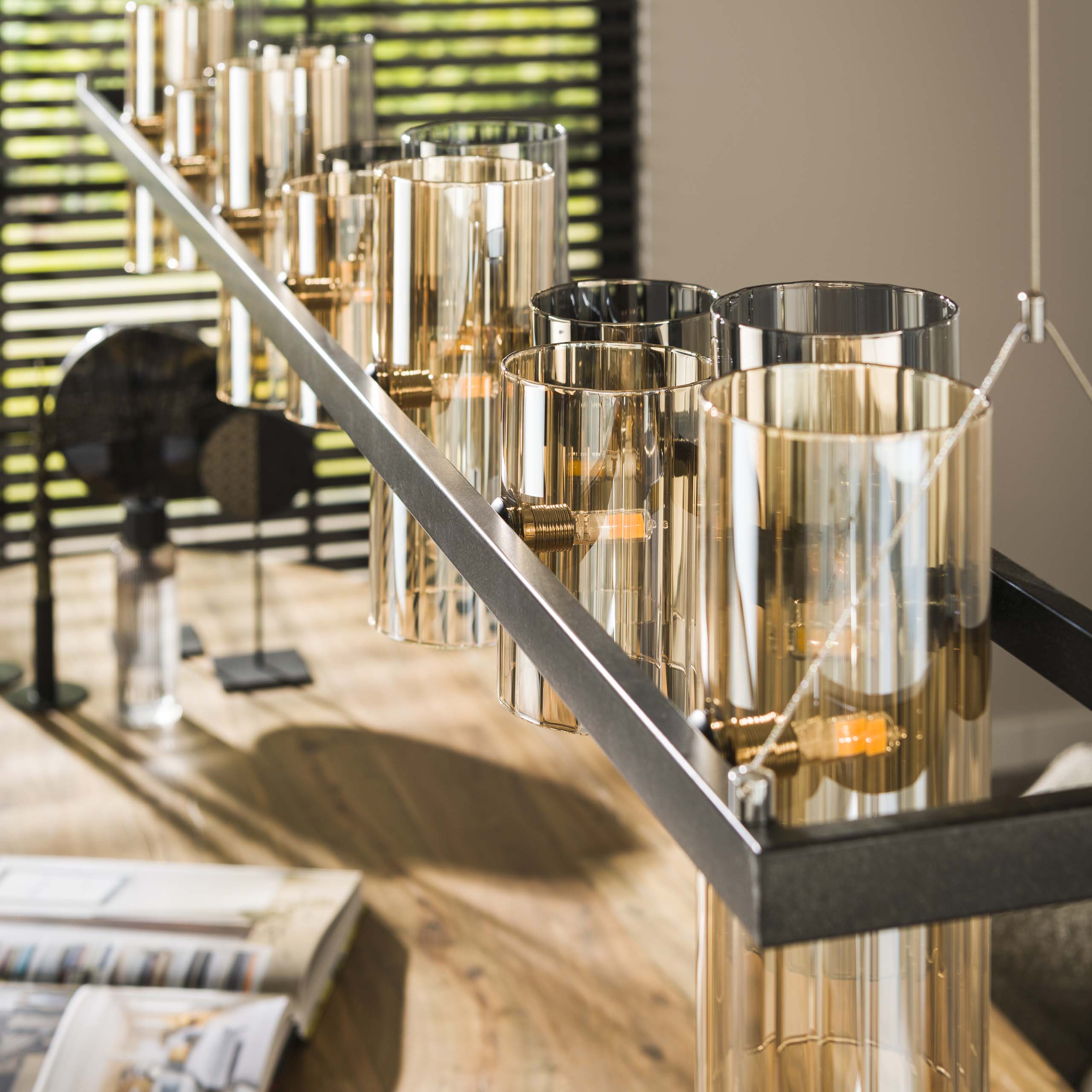 Hanglamp Cylinder Glass 14L