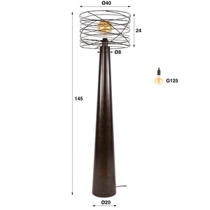 Vloerlamp Curl 1L