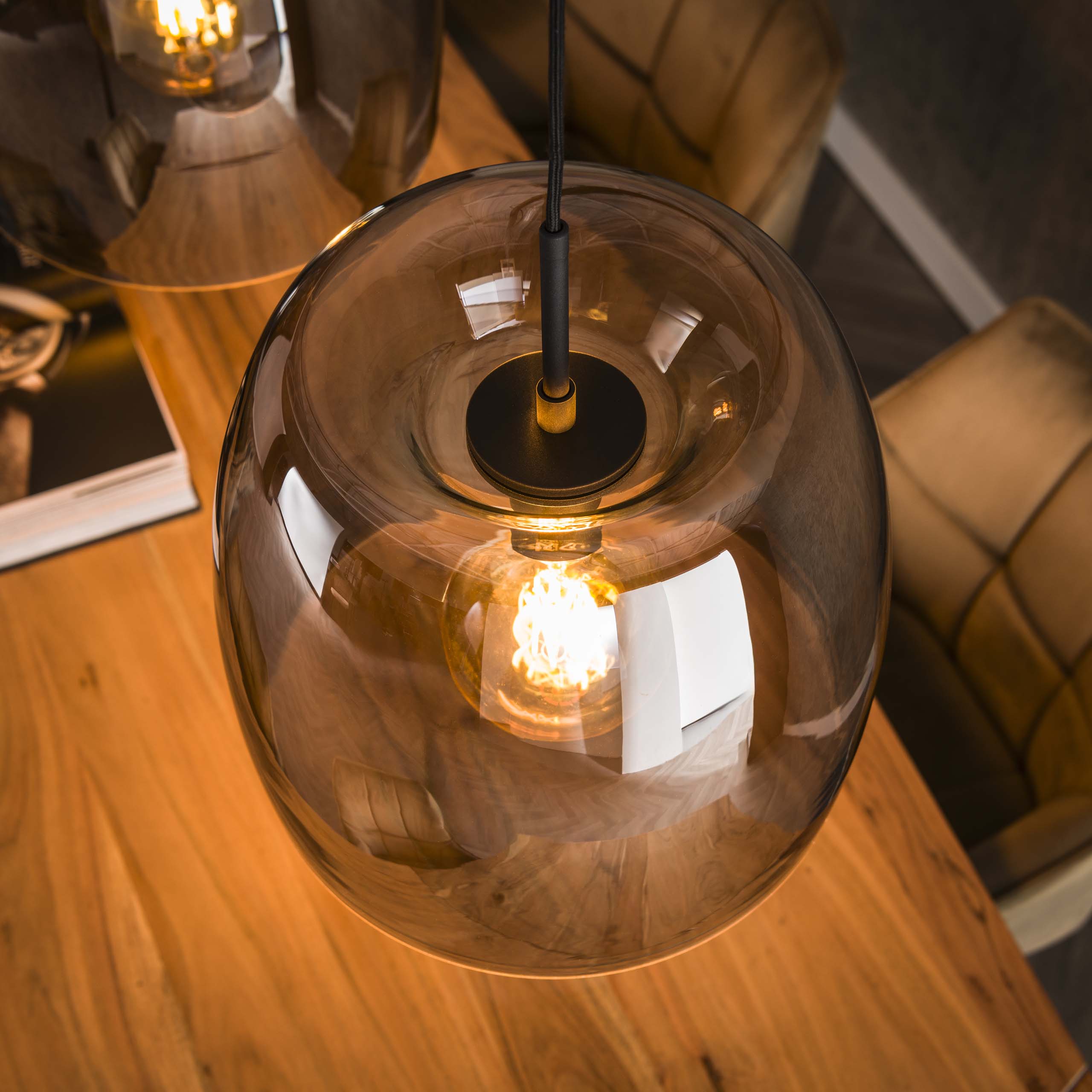 Hanglamp Drift Glass 3L